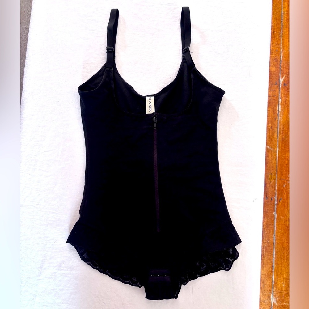 Women’s Black Shaperx Tummy Control Shapewear Butt Lift Seamless Size Large